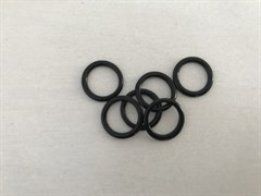 Кольца, черный, 10 мм (металл)