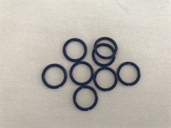 Кольца, синий василек, 10 мм (металл)