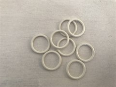Кольца, молочный, 10 мм (металл)