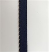 Резинка становая, ажурная, цвет темно-синий, 10 мм шириной