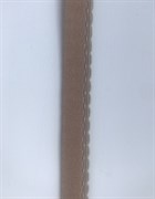 Резинка становая, ажурная, цвет темно-бежевый (загар), 12 мм шириной