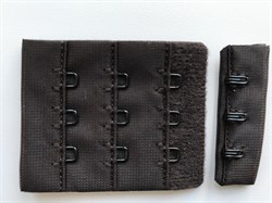 Застежка текстильная на 3 крючка (шоколадно-коричневый) Arta F - фото 4748