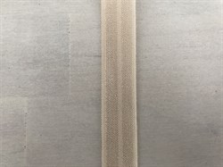 Бейка светло-бежевая (кремовая), блестящая, ширина 15 мм - фото 4838