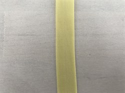 Бейка желтая, матовая, ширина 17 мм - фото 4845