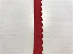 Резинка становая, ажурная, цвет красный, 12 мм шириной - фото 4854