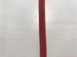 Резинка отделочная, ажурная, цвет темно-красный, 10 мм шириной - фото 4898