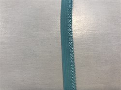 Резинка отделочная, ажурная, цвет голубой, 9 мм шириной - фото 4903