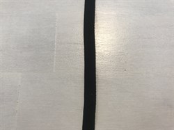 Резинка отделочная, цвет черный, 6 мм шириной - фото 4913