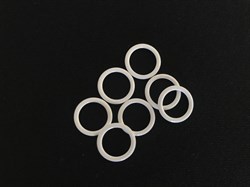 Кольца, белый, 10 мм (металл) - фото 4956