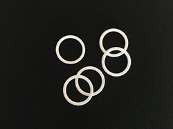 Кольца, белый, 15 мм Arta F (металл) - фото 5006