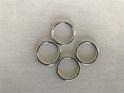 Кольца, серебристый, 15 мм (металл) - фото 5018