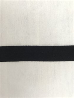 Бейка черная, матовая, ширина 15 мм - фото 5239