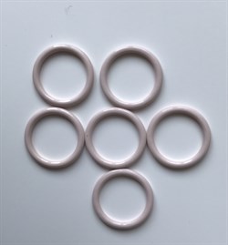 Кольца, светло-бежевый, 10 мм (металл) - фото 6226