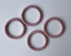 Кольца, розовая пудра, 10 мм (металл) - фото 6229