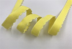 Резинка становая, ажурная, желтый, 10 мм шириной - фото 7165
