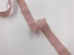 Бейка розовая пудра, матовая, ширина 15 мм - фото 7189