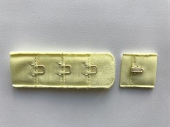 Застежка текстильная на 1 крючок (желтый)