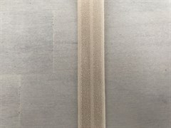 Бейка светло-бежевая (кремовая), блестящая, ширина 15 мм