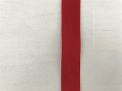 Бейка красная, матовая, ширина 15 мм