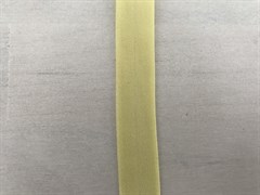 Бейка желтая, матовая, ширина 17 мм