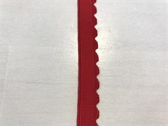 Резинка становая, ажурная, цвет красный, 12 мм шириной