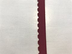 Резинка становая, ажурная, цвет бордо, 10 мм шириной