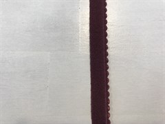 Резинка становая, ажурная, цвет бургунди, 10 мм шириной