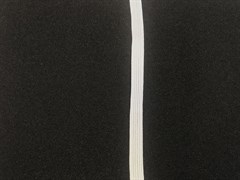 Резинка отделочная, цвет белый, 6 мм шириной