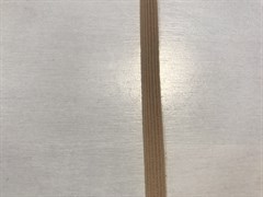 Резинка отделочная, цвет темно-бежевый (загар), 6 мм шириной