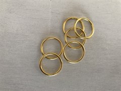 Кольца, золотой, 15 мм (металл)