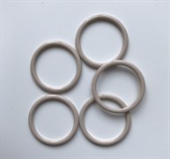 Кольца, бежевый, 15 мм (металл)