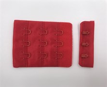 Застежка текстильная на 3 крючка (красный) Arta F