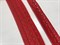 Застежка на ленте на мягкой основе красная 2407