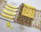 Набор с вышивкой на сетке желтый/фрукты - фото 6894